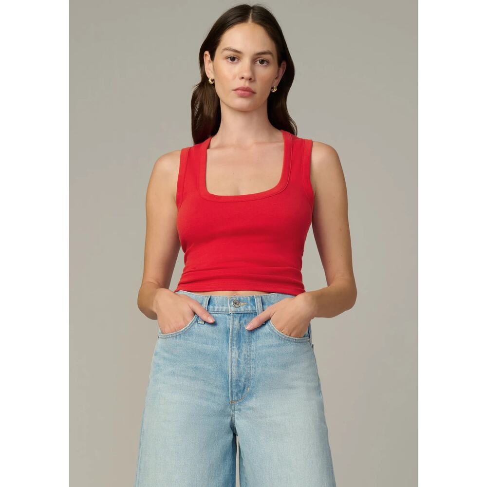 Joe's Jeans The U-Neck Tank - Cherry Red NWT SIZE S